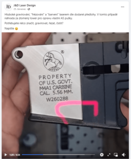 
										J&D Laser Desing: řezání, gravírování, značení plné									