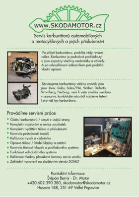 Servisní služby pro vaše karburátory