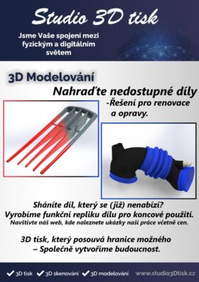 Výroba náhrad původních plastů 3D tiskem