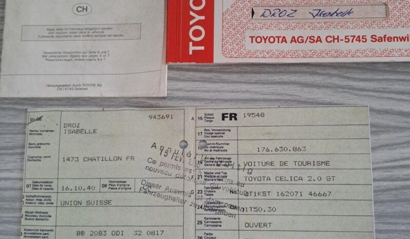 
								1988 Toyota Celica 2,0 GT Cabrio plné									