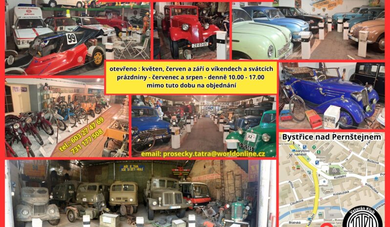 Depozit Muzeum (Veterán – Tatra – Klub) Retroride: Veterány, Historická, Klasická I Sportovní Auta.